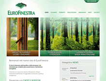 Tablet Screenshot of eurofinestra.it